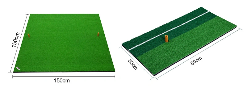 Artificial Turf Golf Swing Mat with Tees 30*30 Cm