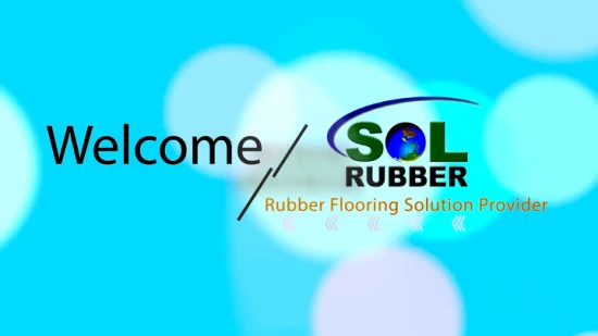 Sol Rubber Commercial Gym Fitness Rubber Tile Rubber Floor